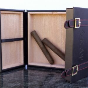Kappa Alpha Psi Portable Cigar Leather Travel Case